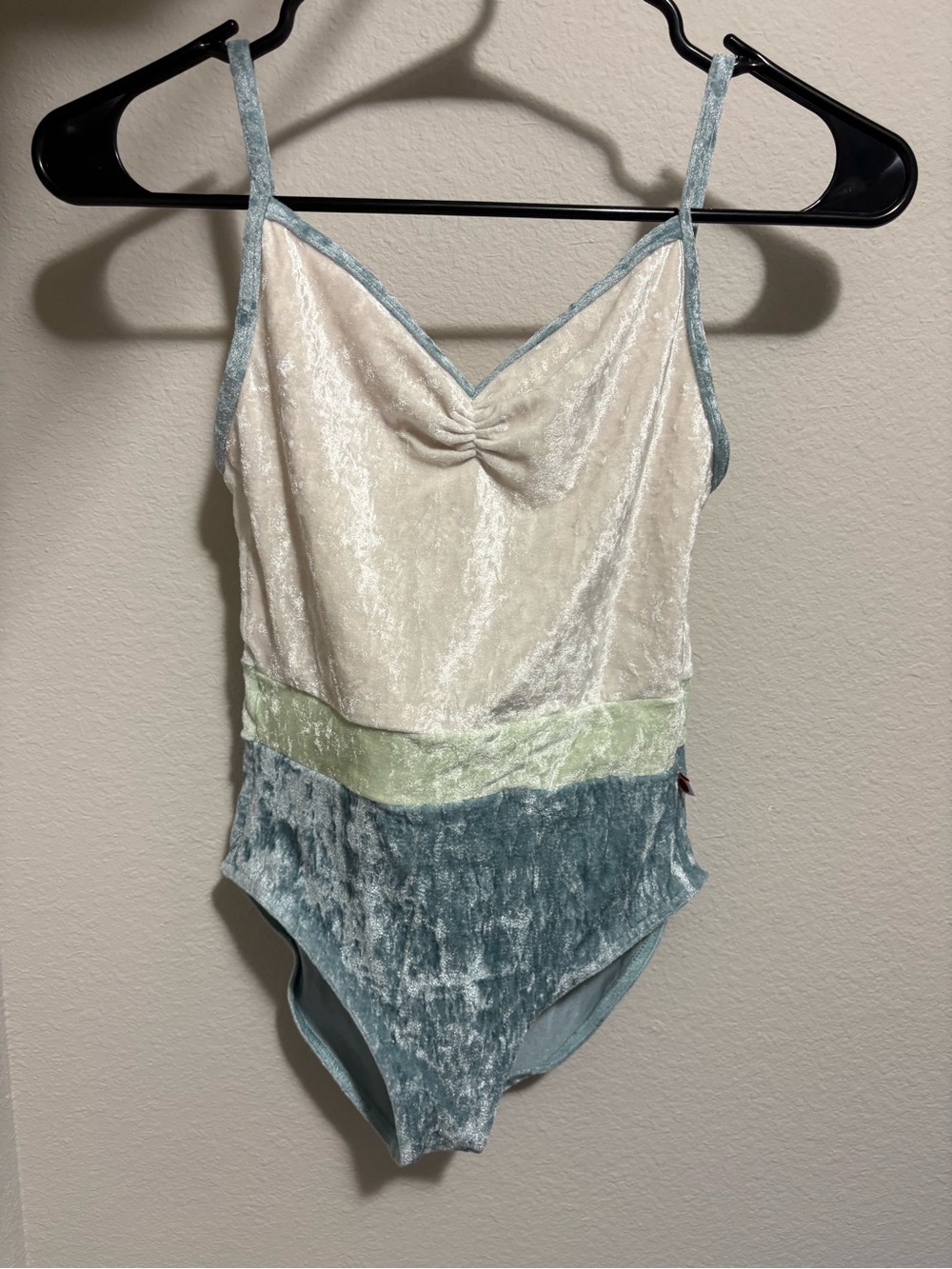 Yumiko Crushed Velvet Micah Leotard S